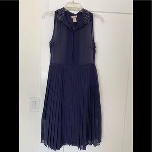 H&M midi dress with beaded collar